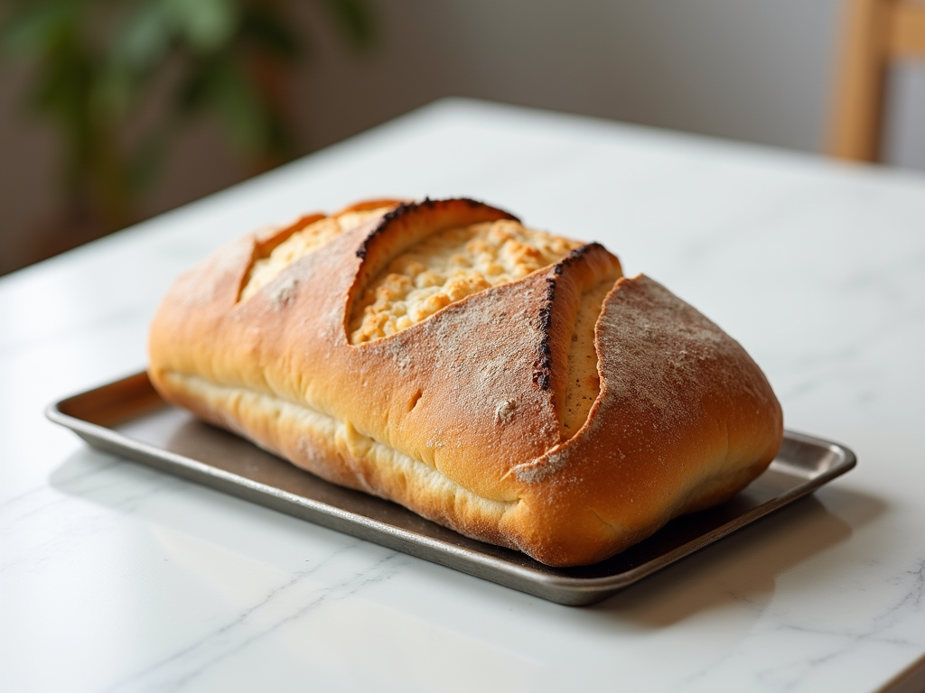 Sliced wheat bread loaf